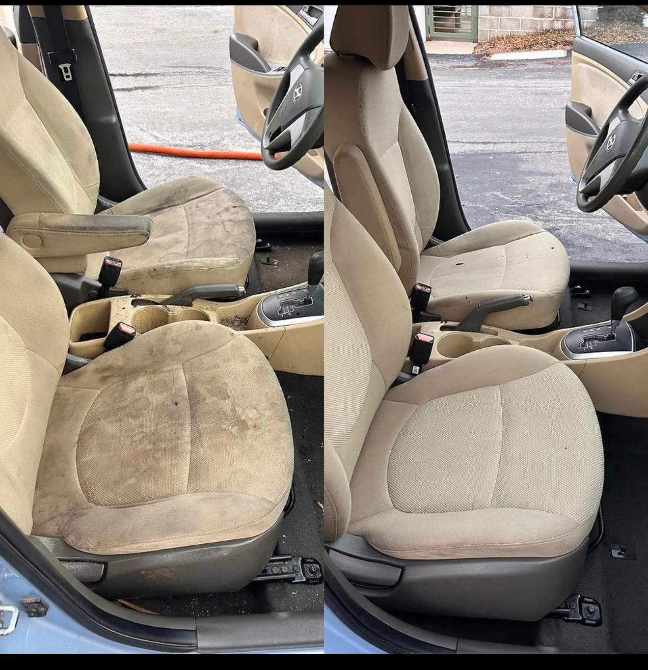 Interior restoration — before & after