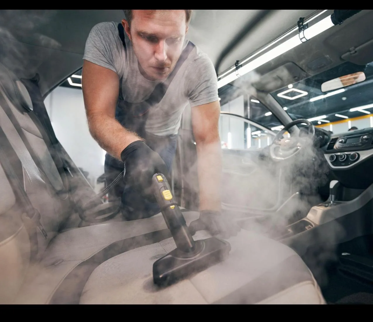 Steam cleaning — interior restoration